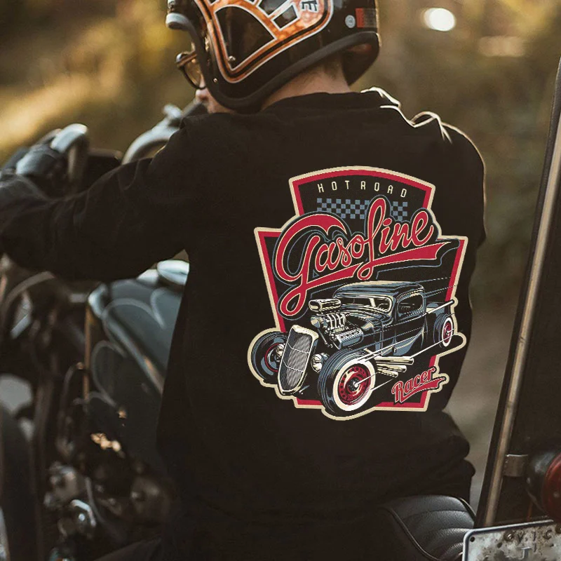 GASOLINE RACER Classic Car Print Men's Long Sleeve