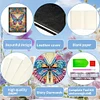 5D Diamond Painting Notebook DIY Diamond Art Dairy Book Kits (Butterfly)