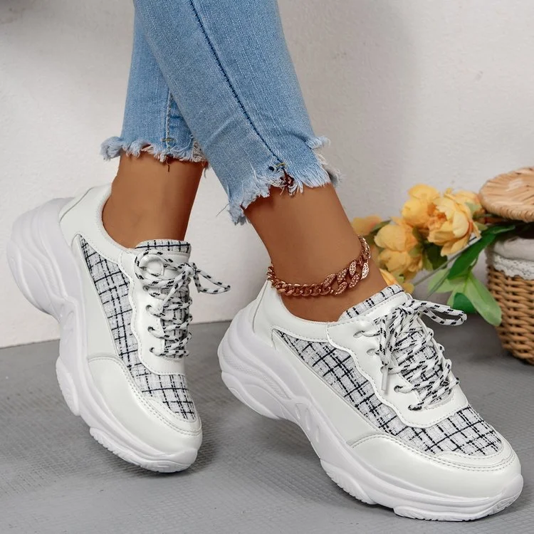 New Thick Bottom Sneakers Mesh Casual Shoes Breathable 1688 Stunahome.com