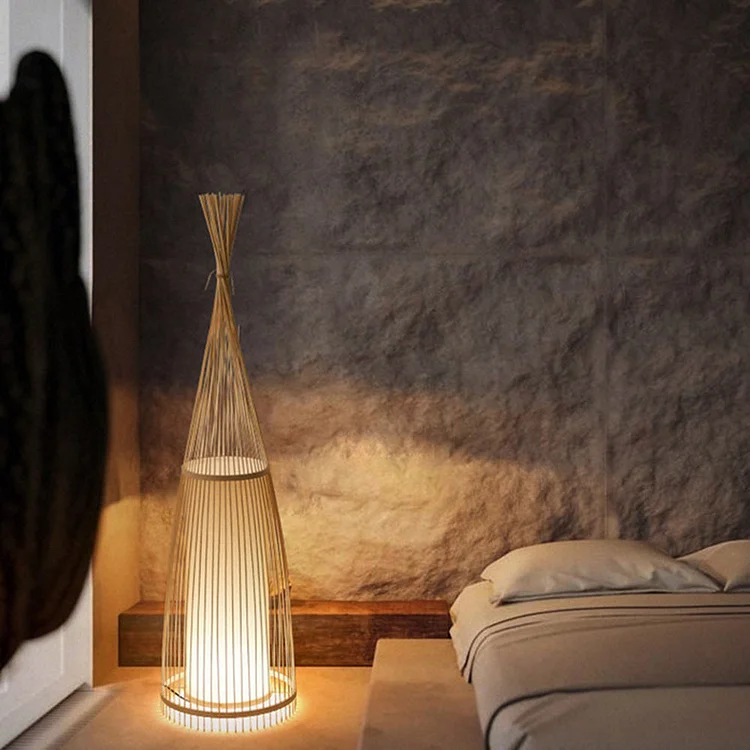 Ozawa Wooden Floor Lamp, Height 90/120cm