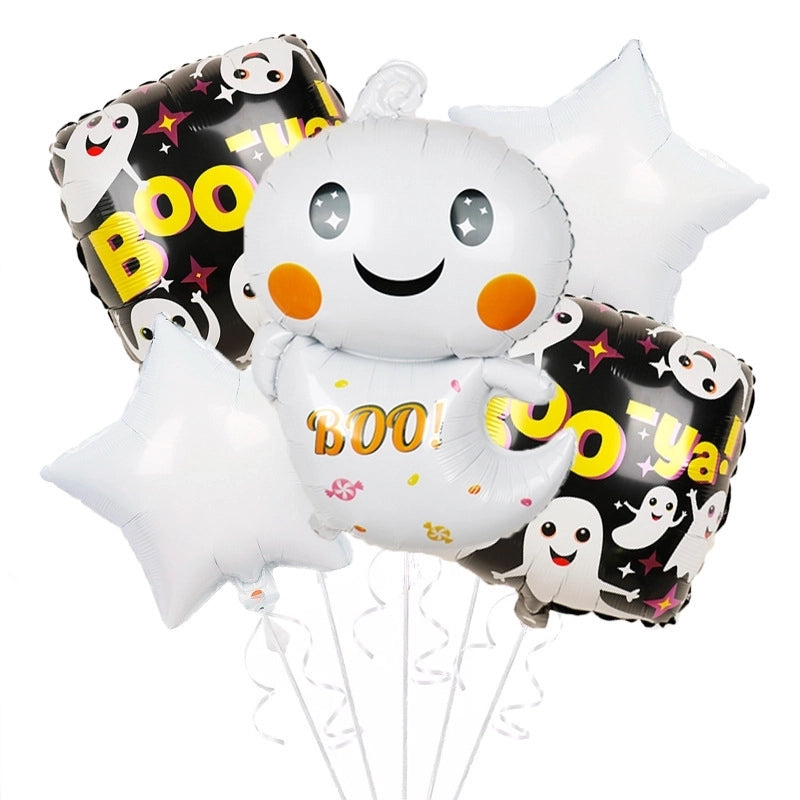 2 Pieces Halloween Geometric Aluminum Film Party Balloon