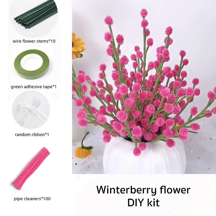 DIY Pipe Cleaners Kit - Winterberry Flower veirousa