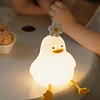 Duck Pat Light, Cute Duck Children's Night Light, Touch Control, Type-C Rechargeable, Suitable for Breastfeeding Toddlers