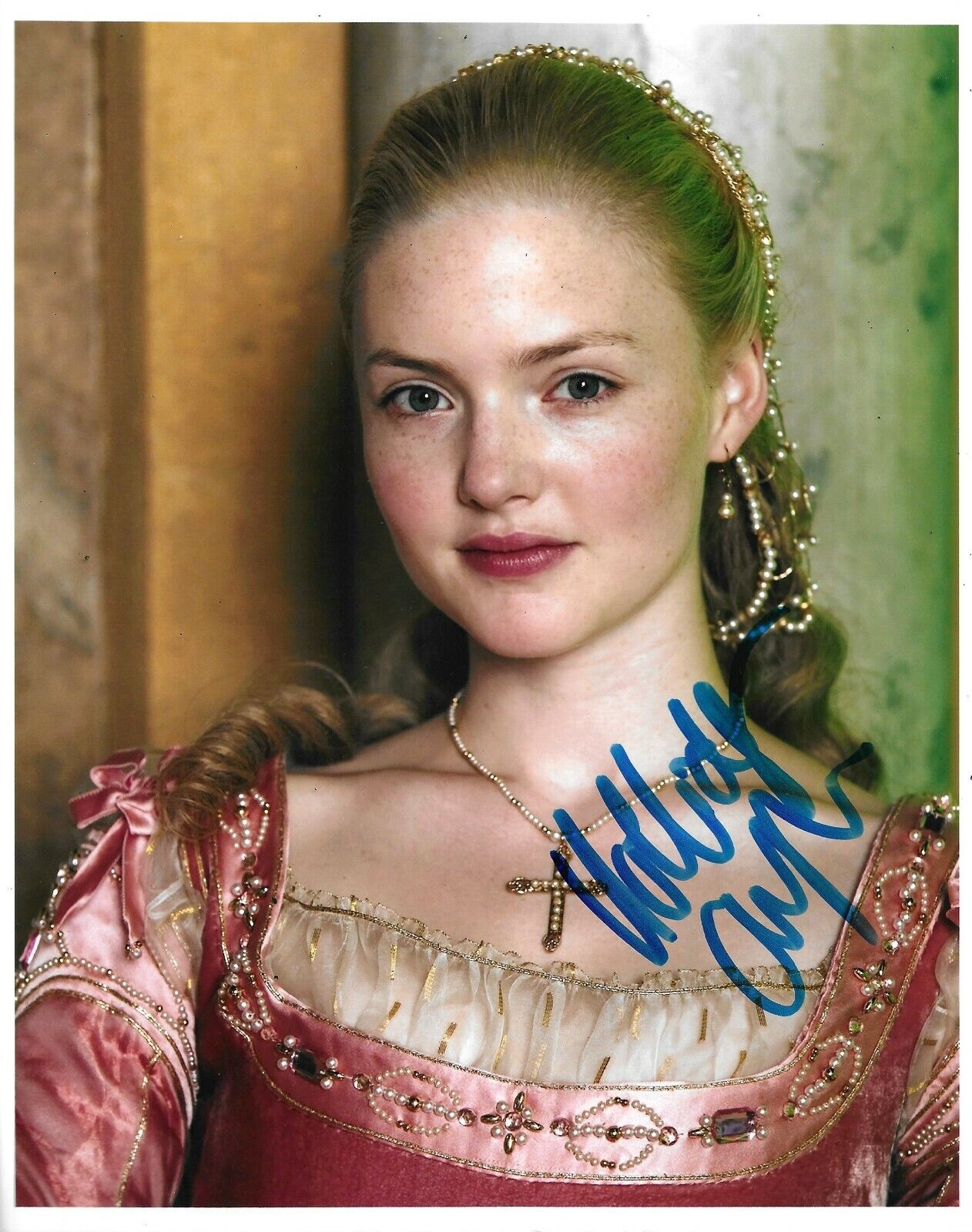 Holliday Grainger Signed The Borgias 10x8 Photo Poster painting AFTAL