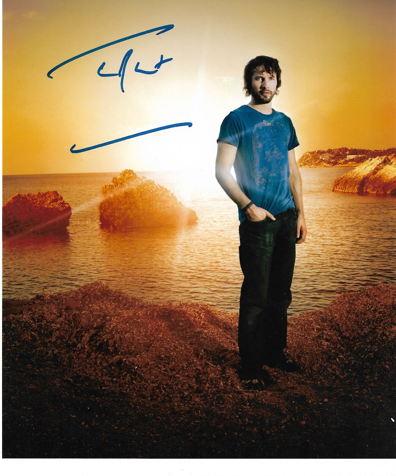 James Blunt signed 8x9,5 inch Photo Poster painting autograph