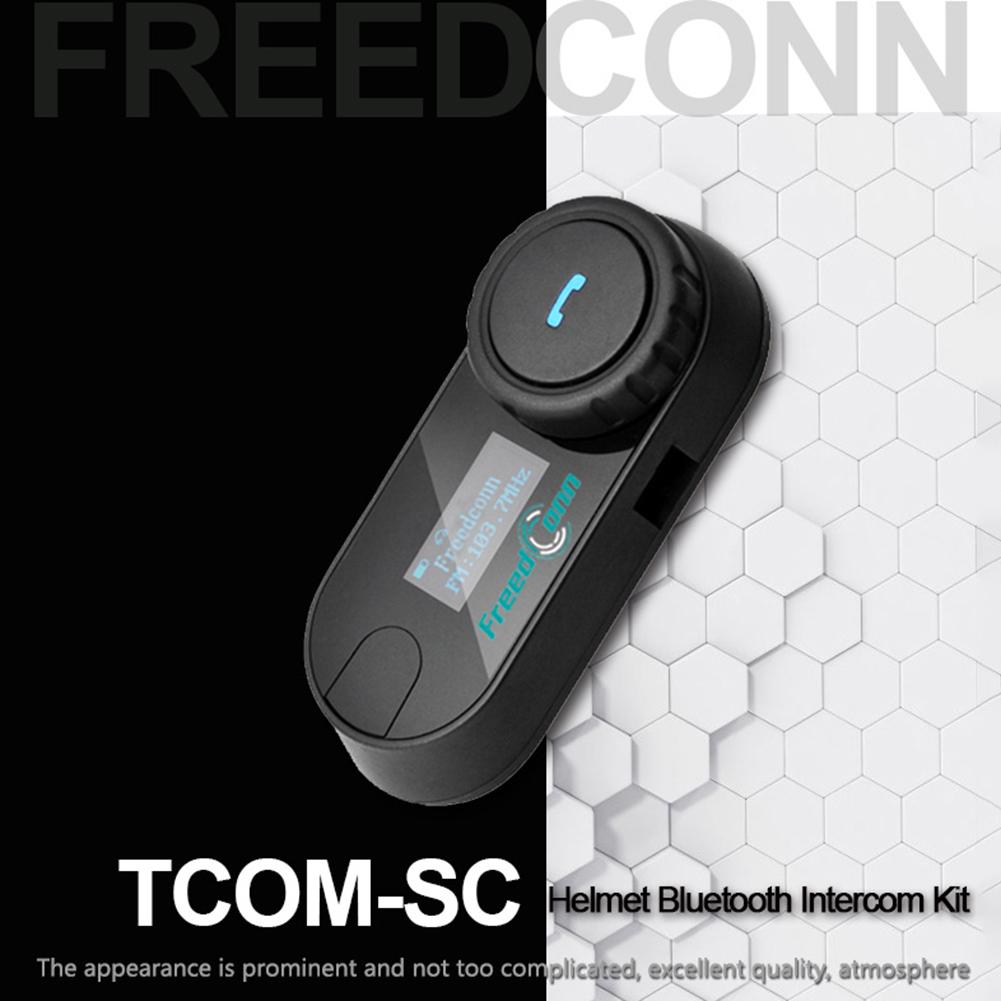 

T-COM SC Motorcycle Helmet Bluetooth Intercom Headset LCD Display FM Radio, 501 Original