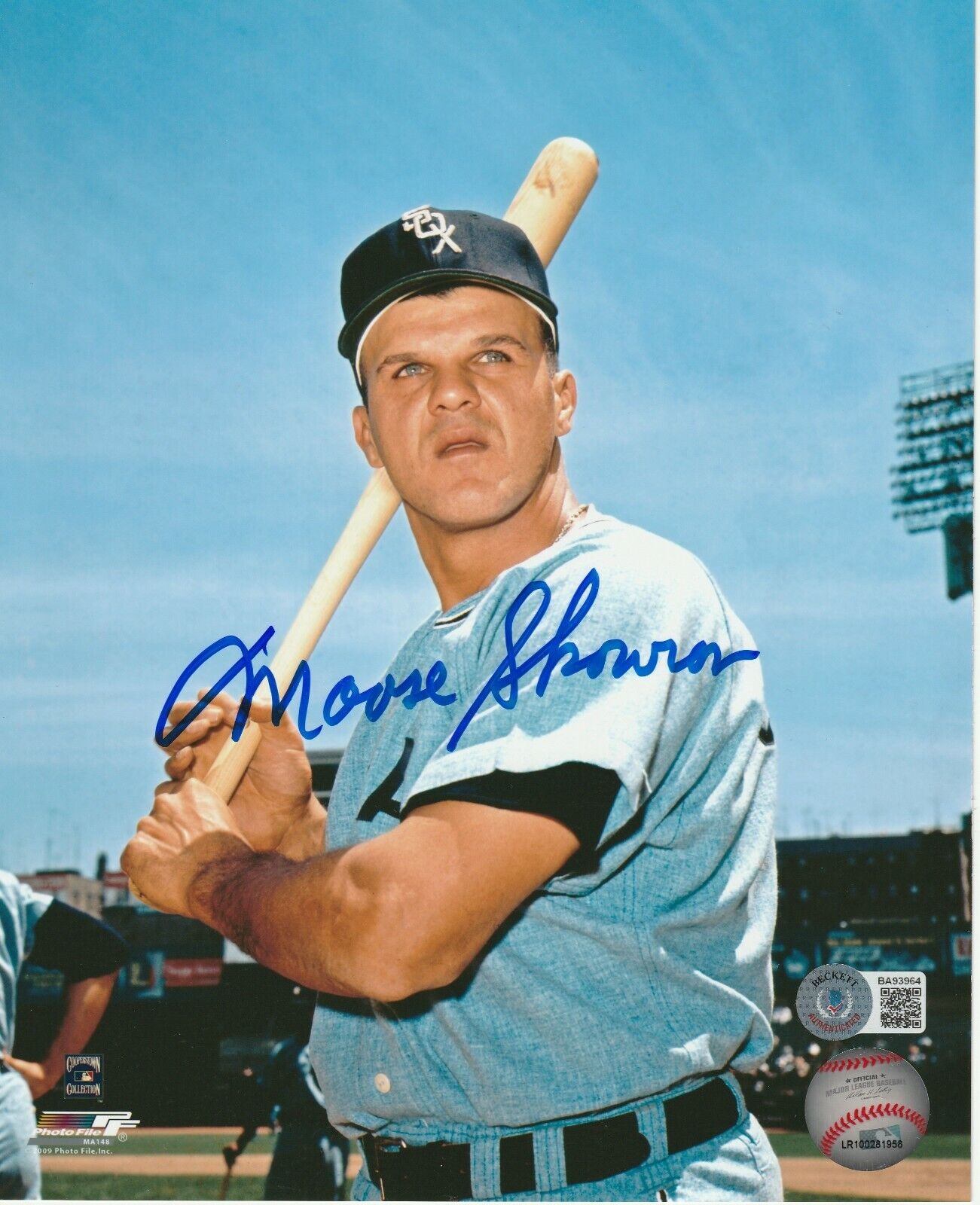 MOOSE SKOWRON Signed Chicago WHITE SOX 8x10 Photo Poster painting w/ Beckett COA (BAS)