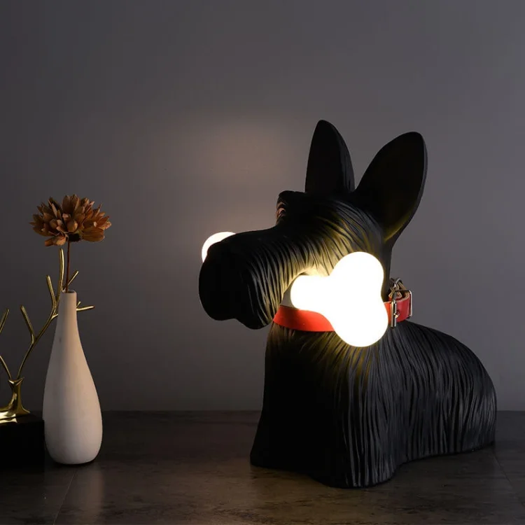 Creative Dog Bite Bone Lamp