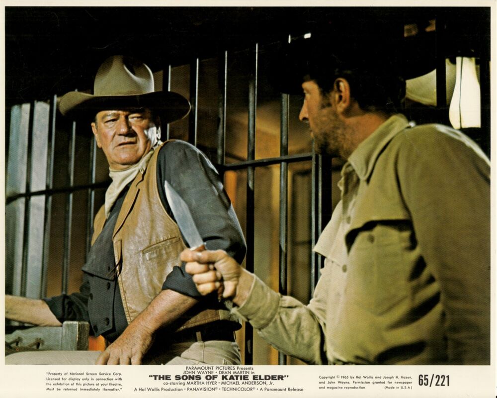 JOHN WAYNE original THE SONS OF KATIE ELDER 8x10 vintage '65 western DEAN MARTIN