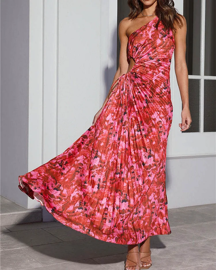 Women's fashionable casual printed dress
