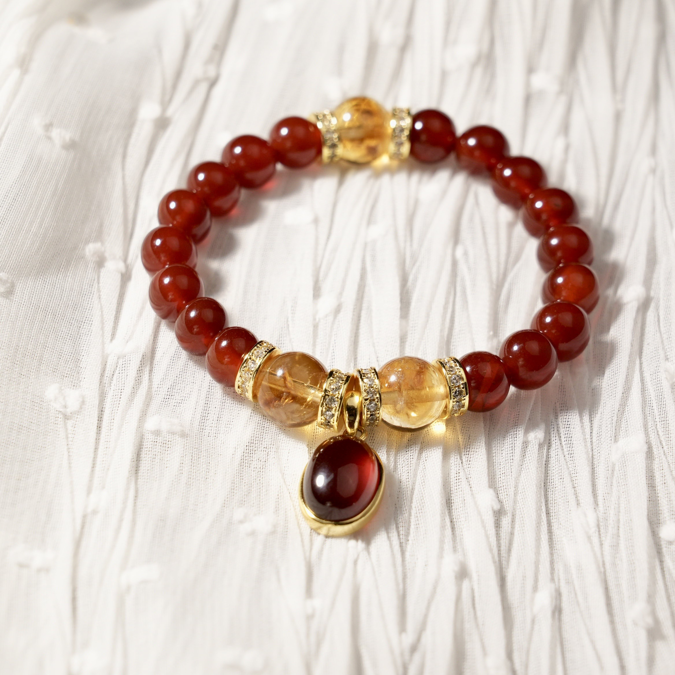 Carnelian Designed Bracelet