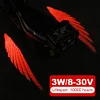2Pcs Angel Wings Projection Lights 8-30V LED Welcome Light Projector Angels Wing