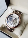 Turing Pilot's Watch: Stylish Large Dial, Automatic Skeletonized, Moon Phase, Men's Mechanical Watch