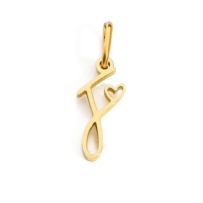1 Piece Minimalist Letter Stainless Steel Plating Pendant Jewelry Accessories