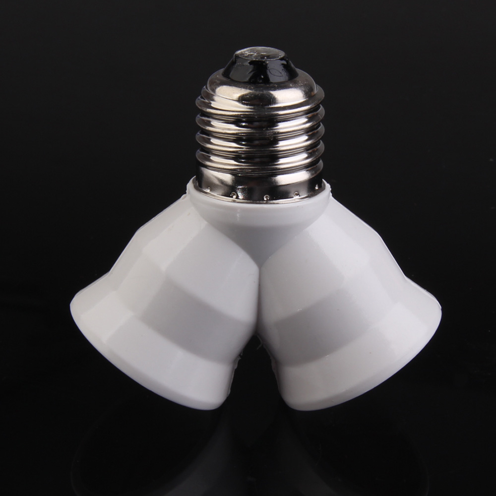 

E27 Base Light Lamp Bulb Socket 1 to 2 Splitter Adapter Converter Socket, 501 Original