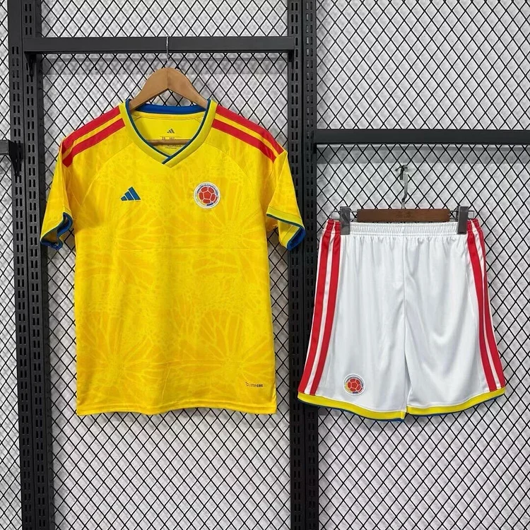 Kids Colombia Home 2026 World Cup Home Football Jersey
