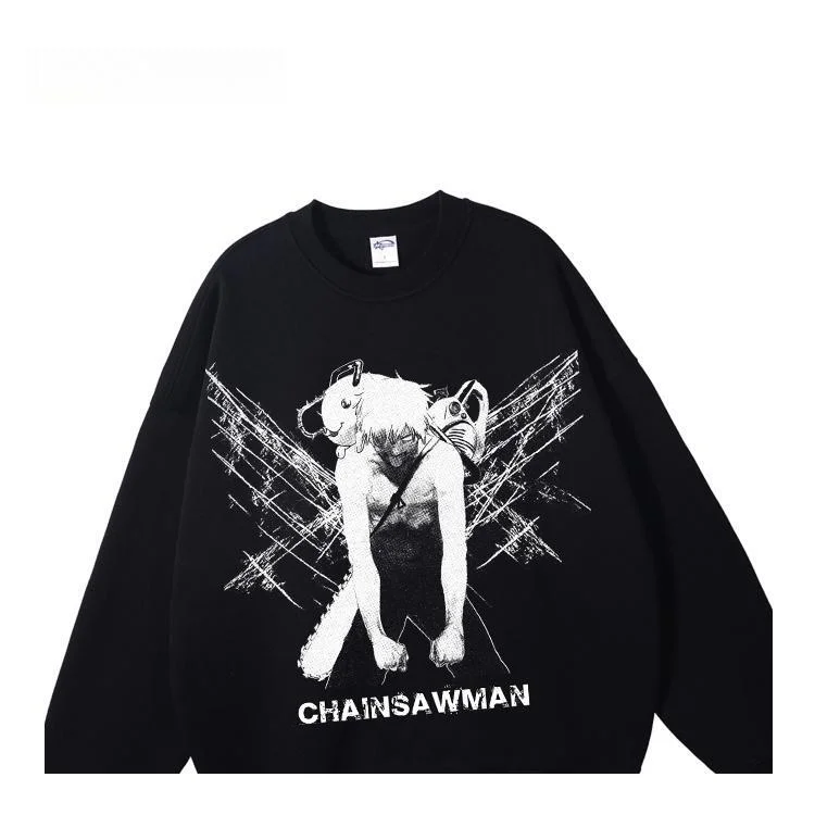 Pure Cotton Chainsaw Man Denji Pullover  weebmemes