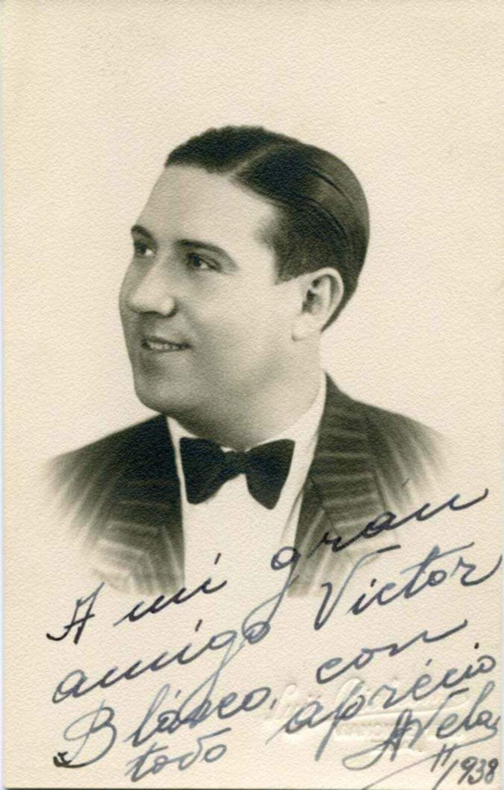 OPERATIC TENOR Antonio Vela autograph, signed vintage Photo Poster painting