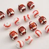 Stylish Baseball Rugby Ceramic Beads DIY Jewelry Accessories