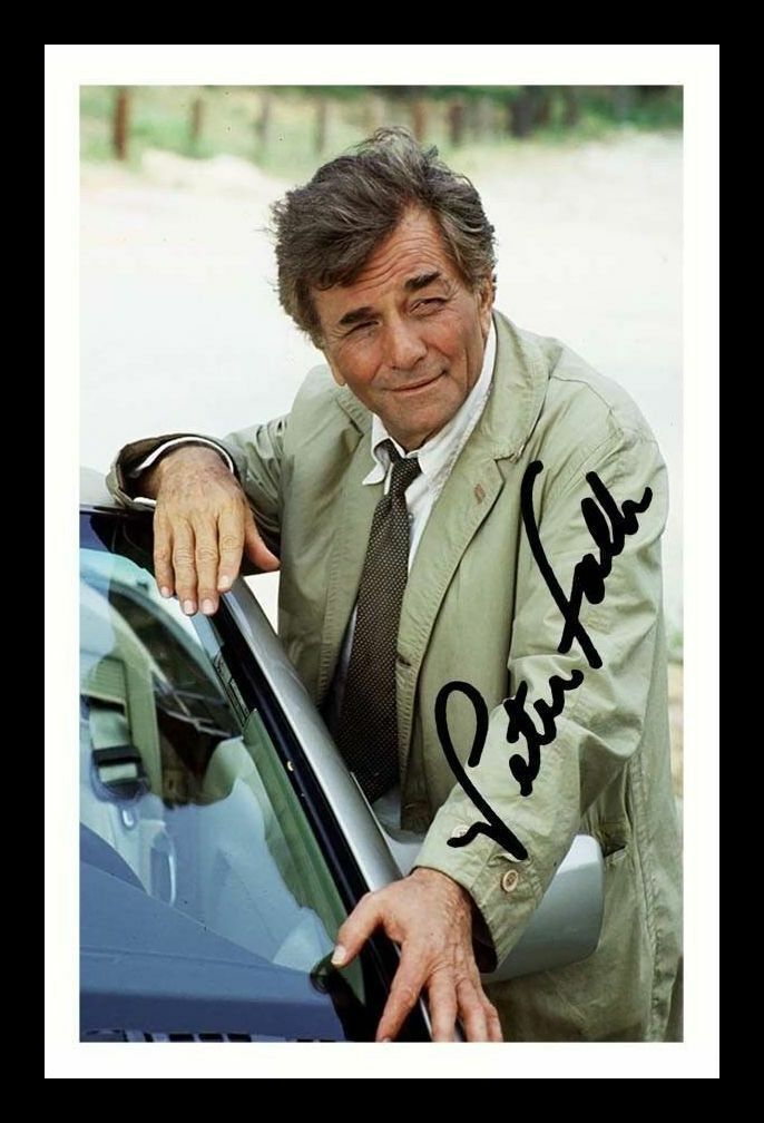 Peter Falk - Colombo Autograph Signed & Framed Photo Poster painting 1