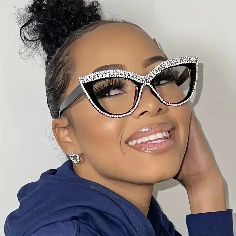 Minimalist Color Block Pc Cat Eye Full Frame Women's Sunglasses