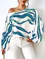 Loose Black Embroidered Ruffled Solid Cotton Tops Long Sleeve MN075 main image 1