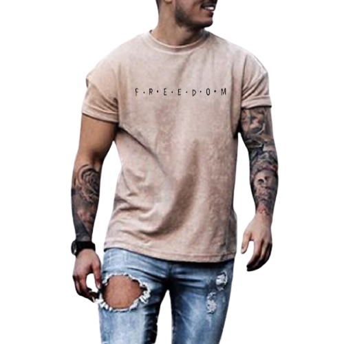 Fashion casual letter printed T-shirt / [viawink] /