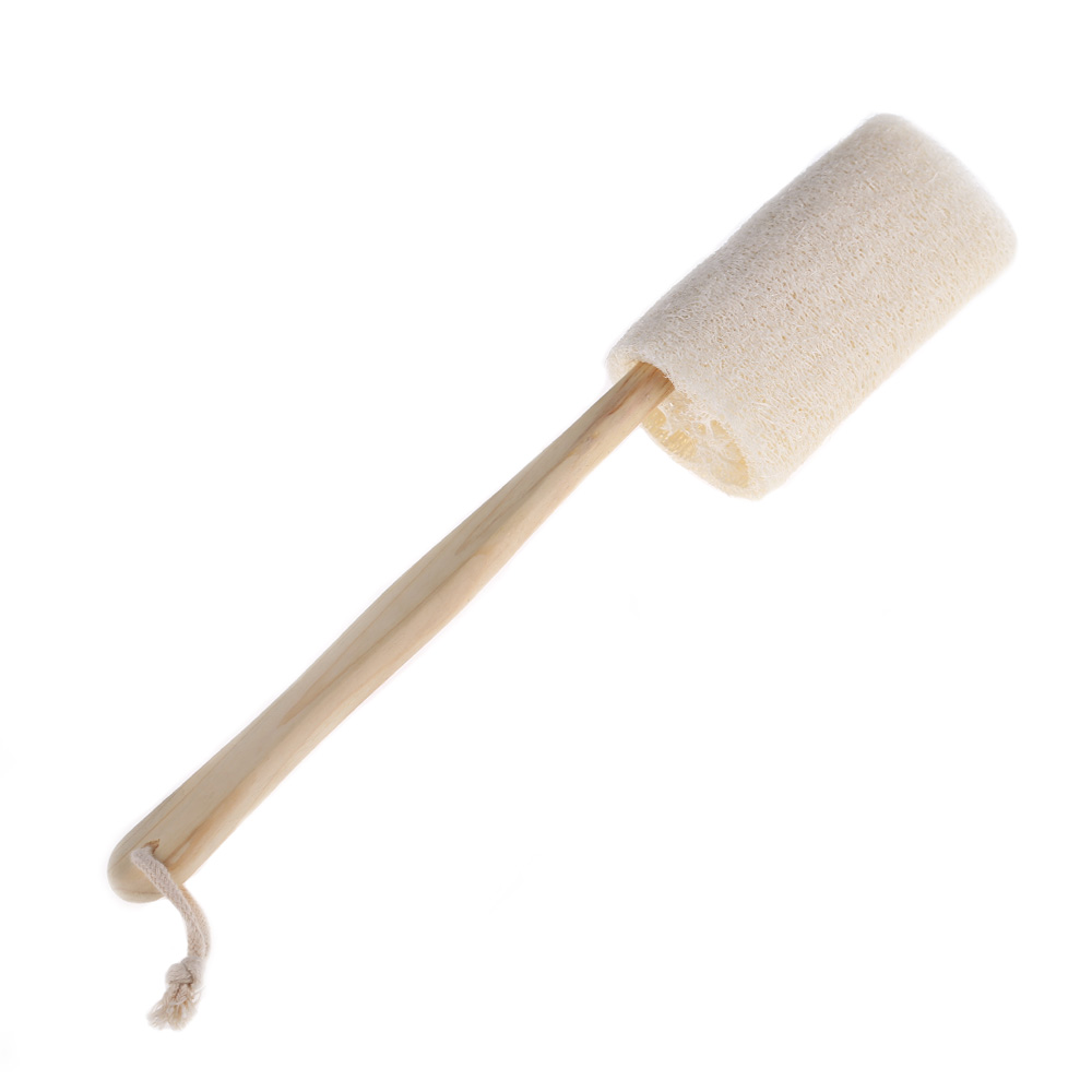 

Natural Loofah Long Wood Handle Shower Bath Body Back Brush, 501 Original