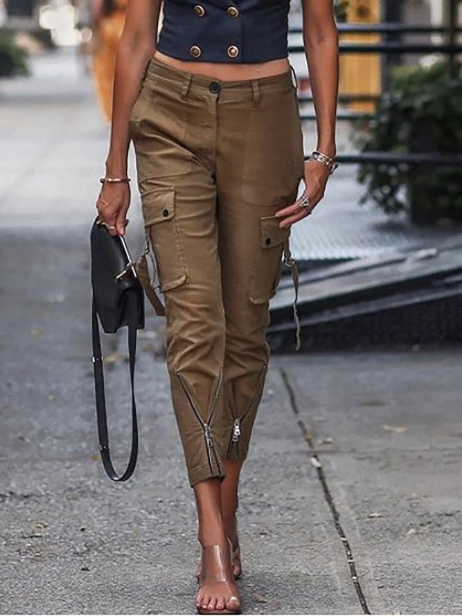Pockets Casual Cargo Pants