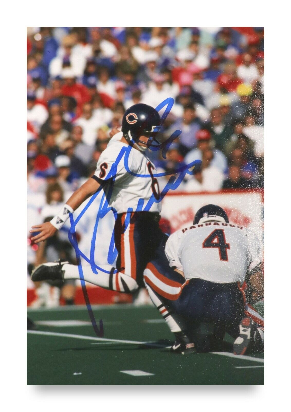 Kevin Butler Signed 6x4 Photo Poster painting Safety Chicago Bears NFL Genuine Autograph + COA