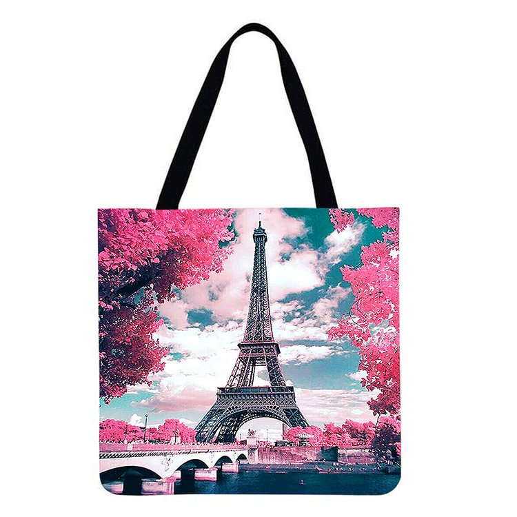 Eiffel Tower - Linen Tote Bag