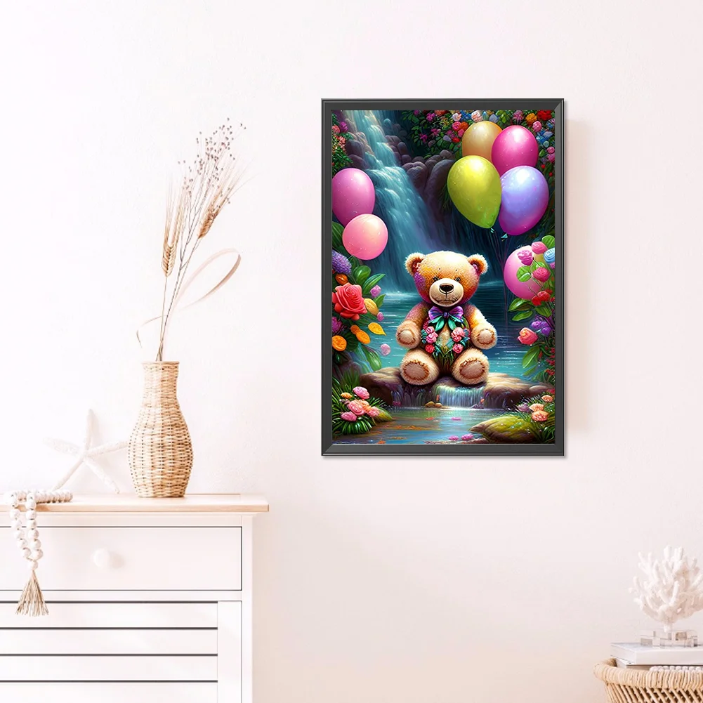 Partial AB Diamond Painting - Full Round Drill - Bear(Canvas|45*65cm)
