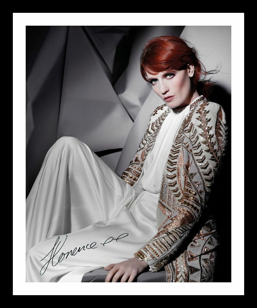 Florence Welch Autograph Signed & Framed Photo Poster painting 1