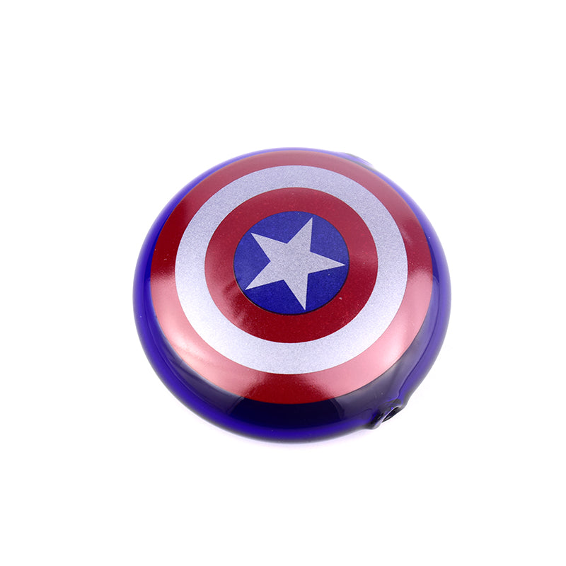 Good Style Round Shape American Shield Pipe Blue with Red Color
