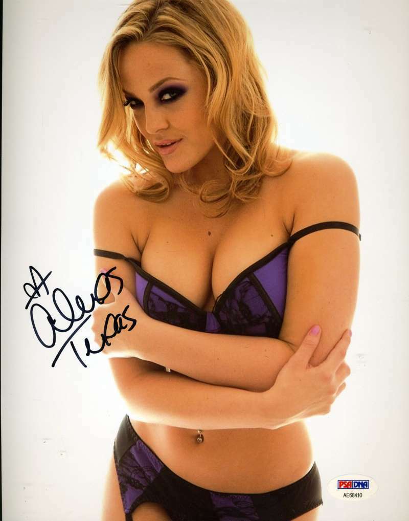 Alexis Texas Psa Dna Signed 8x10 Photo Poster painting Original Autograph