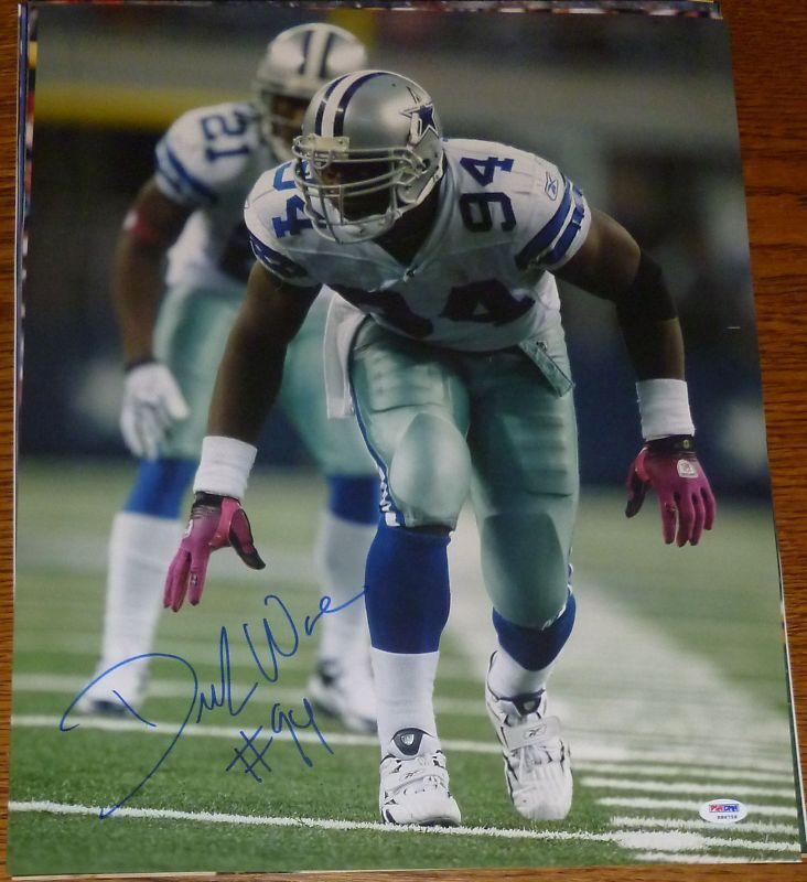 DeMarcus Ware Signed Cowboys Football 16x20 Photo Poster painting PSA/DNA COA Picture Autograph