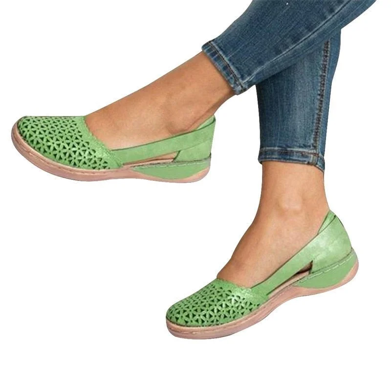 2021 Women's Sandals Summer Handmade Ladies Shoes Leather Breathable Sandals Women Flats Retro Style Cusomized Dropship Slippers 515-1