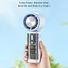 Portable Handheld Turbo Fan Rechargeable Foldable Personal Fan 100 Speed Small Pocket Fans Travel Essentials Gifts for Women Men