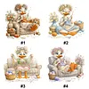Wool Duck Full 14CT DIY Stamped Cross Stitch Kits 11.81x11.81inch Embroidery Needlepoint Starter Kits Cross Stitch Art and Crafts Kits for Beginners Adults Home Decor
