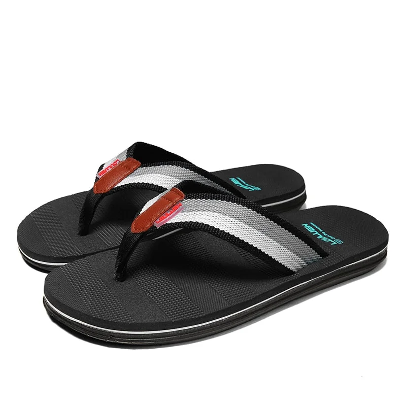 Men's Slippers 2021 New HUCHAO Outdoor Sandals American Fashion Outer Wear EVA Beach Shoes Summer Indoor Flip Flops Size 40-44