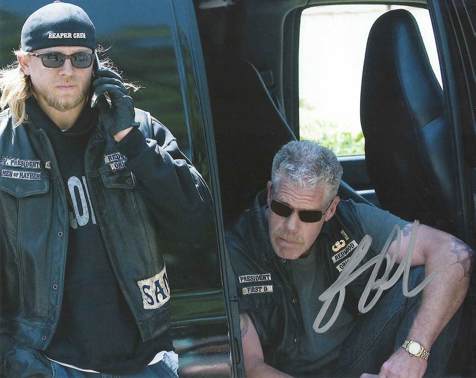 RON PERLMAN 'SONS OF ANARCHY' CLAY MORROW SIGNED 8X10 PICTURE 5 *COA