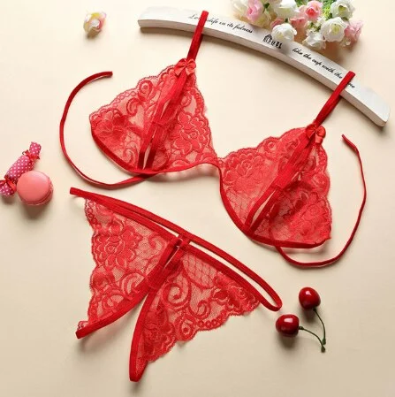 Sexy Lingerie Erotic Cup Bra Sets Underwear For Women Wire Thin Lingerie Breathable Comfortable Bras Set Erotic Underwear