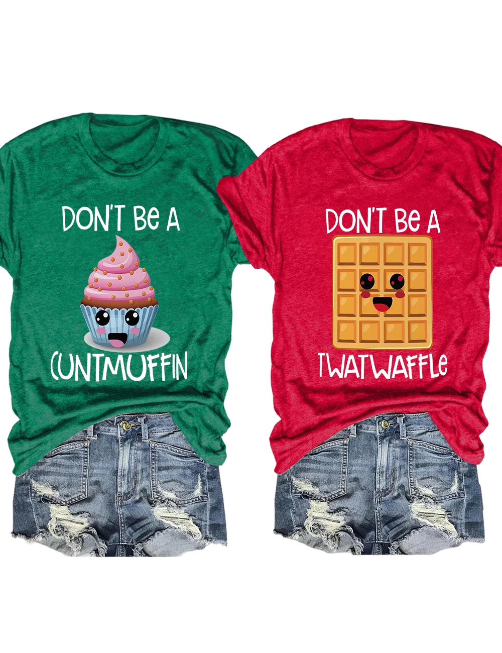 Don't Be A Cuntmuffin/Twatwaffle Matching T-Shirt