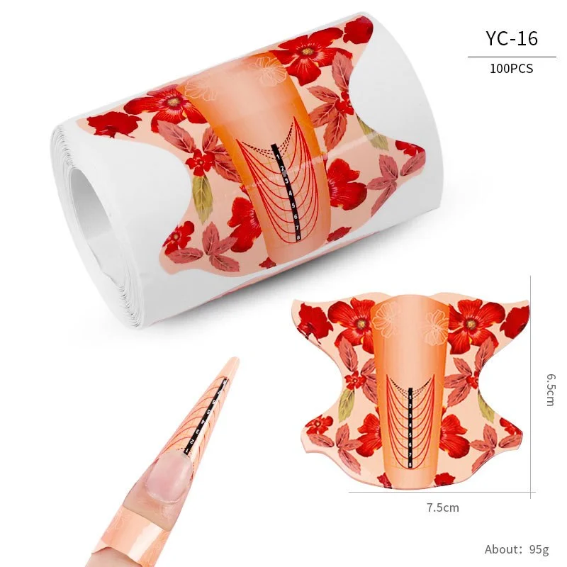 100PC SUV Gel Technology Nail Finger Rest French Nail Phototherapy Extension Used for Nail Extension Nail Mold Tool