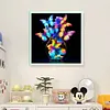 Luminous Butterfly Vase-11CT Stamped Cross Stitch 40*40cm/15.75*15.75in tapestrymarket