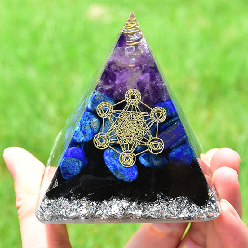 olivenorma Amethyst Lapis Lazuli Black Tourmaline Metatron's Cube ...