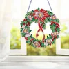 Diamond Painting Christmas Wreath Pendant