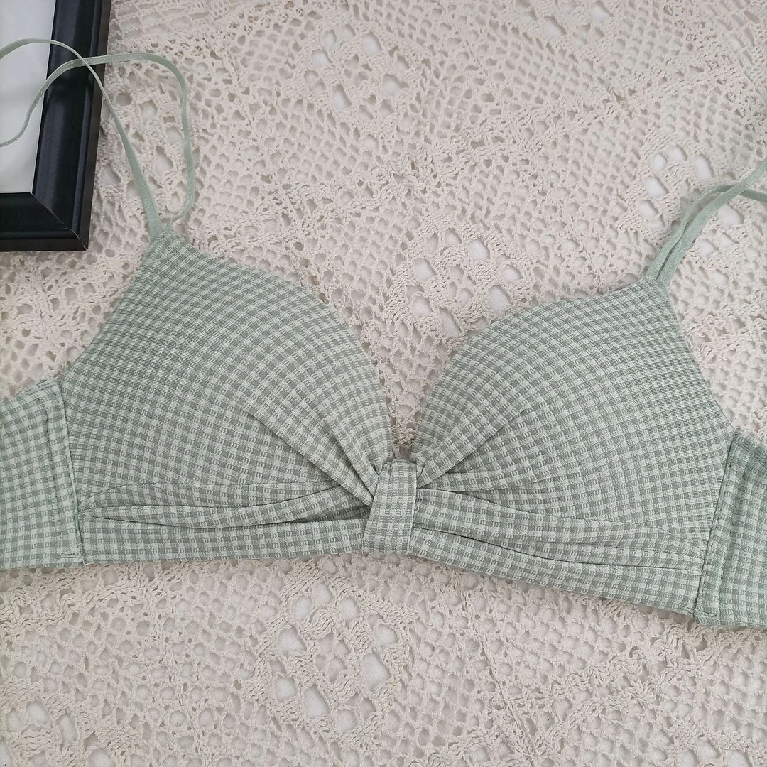 2021 Women's Sexy Bra Fashion Lattice Cotton Underwear Women Push Up Brassiere  Girl Comfortable Small Bra Female Sexy Lingerie