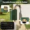 Tuyas WiFi Water Timer Smart Valve Controller Brass Inlet & Outlet Automatic Garden Irrigation Machine APP Voice Control Intelligent Sprinkler Timer for Home Garden Planter