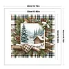 Winter Cabin-11CT Stamped Cross Stitch 40*40cm/15.75*15.75in tapestrymarket